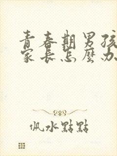 青春期男孩厌学家长怎么办