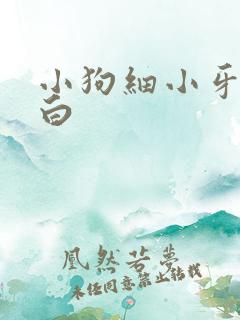 小狗细小牙龈发白