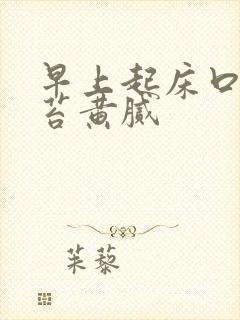 早上起床口苦舌苔黄腻