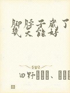 脚脖子崴了肿了几天能好