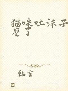 猫咪吐沫子是怎么了