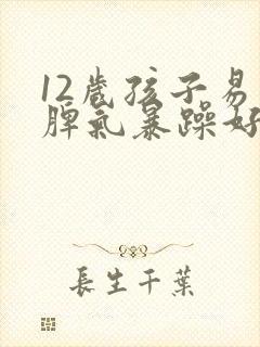 12岁孩子易怒脾气暴躁好哭