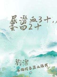 尿潜血3十,尿蛋白2十