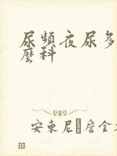 尿频夜尿多看什么科