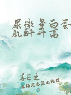 尿微量白蛋白尿肌酐升高