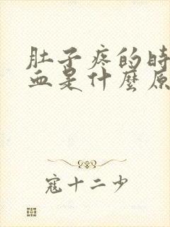 肚子疼的时候拉血是什么原因呢