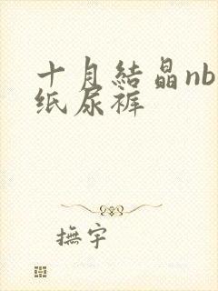 十月结晶nb码纸尿裤