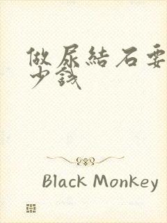 做尿结石要花多少钱