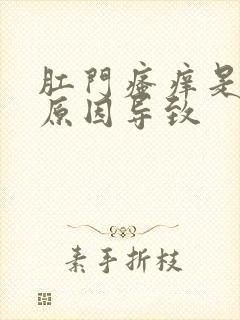 肛门瘙痒是什么原因导致