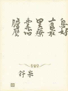 胆囊里有息肉怎么治疗最好