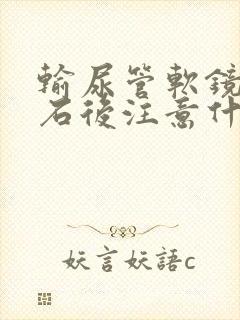 输尿管软镜取结石后注意什么