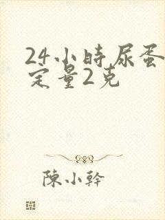 24小时尿蛋白定量2克