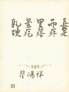 乳晕里面长一个硬疙瘩疼是怎么回事