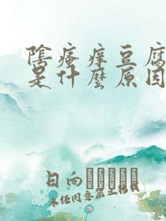 阴瘙痒豆腐渣样是什么原因