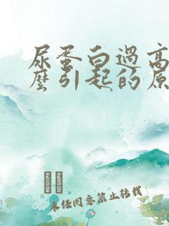 尿蛋白过高是什么引起的原因