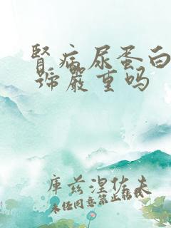 肾病尿蛋白3个 号严重吗