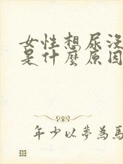 女性想尿没有尿是什么原因