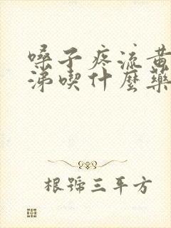 嗓子疼流黄色鼻涕吃什么药