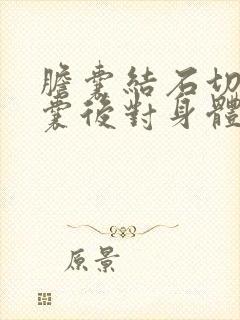 胆囊结石切除胆囊后对身体有什么影响