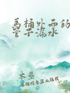 马桶外面的进水管子漏水