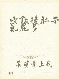 吃饭后肚子有胀气屁多