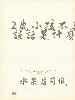 2岁小孩不喜欢说话是什么原因