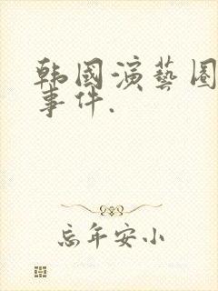 韩国演艺圈悲惨事件.