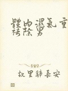 体内湿气重怎样祛除男