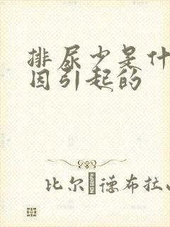 排尿少是什么原因引起的