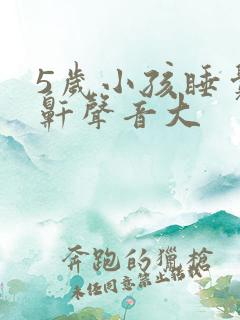 5岁小孩睡觉打鼾声音大