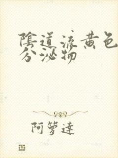 阴道流黄色液体分泌物