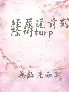 经尿道前列腺切除术turp