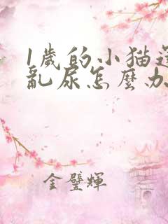 1岁的小猫还在乱尿怎么办