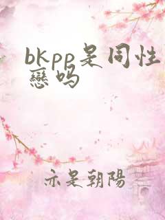 bkpp是同性恋吗