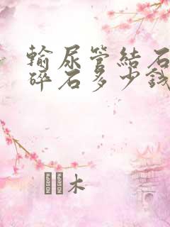 输尿管结石体外碎石多少钱一次