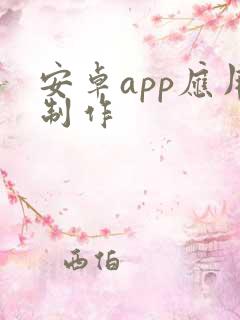 安卓app应用制作