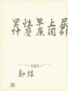 男性早上尿血是什么原因引起的