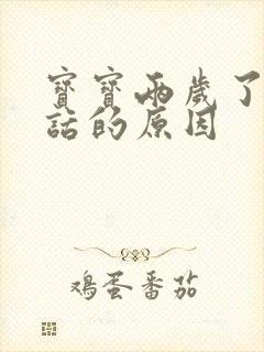 宝宝两岁了不说话的原因