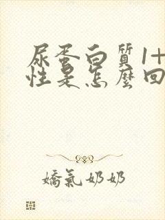 尿蛋白质1+阴性是怎么回事