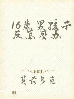 16岁男孩子逆反怎么办