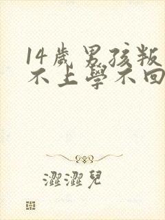 14岁男孩叛逆不上学不回家怎么办