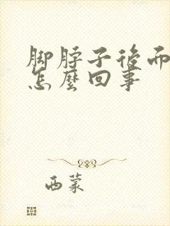 脚脖子后面肿疼怎么回事