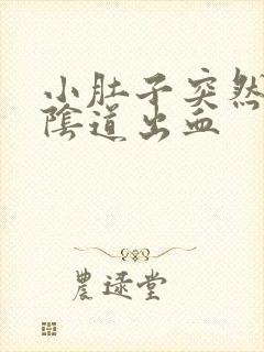 小肚子突然疼,阴道出血