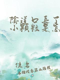 阴道口长了一些小颗粒是怎么回事