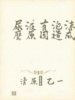 尿液有泡沫是什么原因造成的