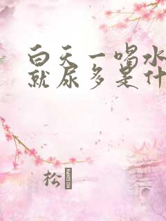 白天一喝水晚上就尿多是什么原因