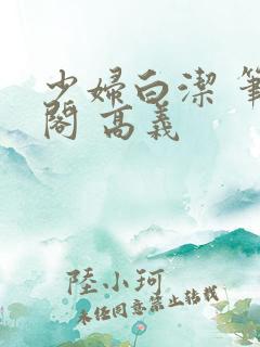 少妇白洁 笔趣阁 高义
