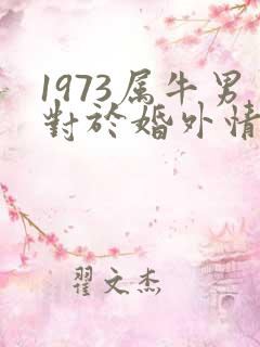 1973属牛男对于婚外情