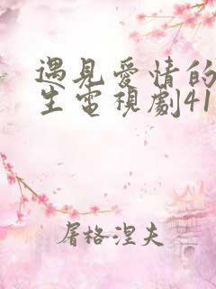 遇见爱情的利先生电视剧41集