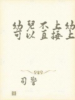 幼儿不上幼儿园可以直接上小学吗